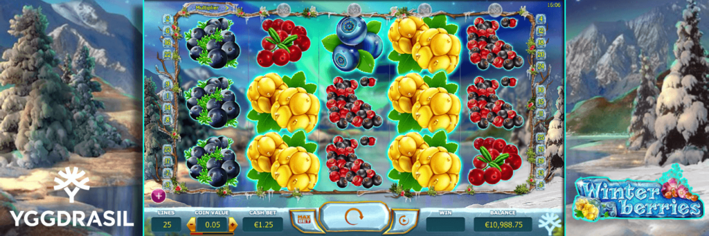 Winterberries slot is a breath of arctic nature